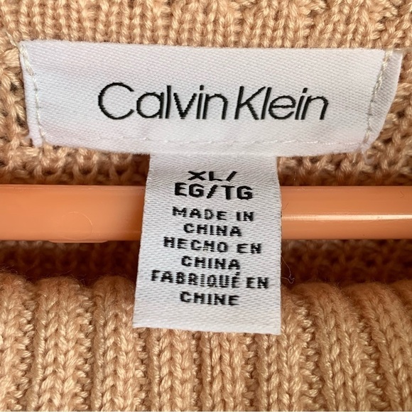 🆕 Calvin Klein Womens Cowl Pullover Sweater Size XL Blush - Picture 5 of 12